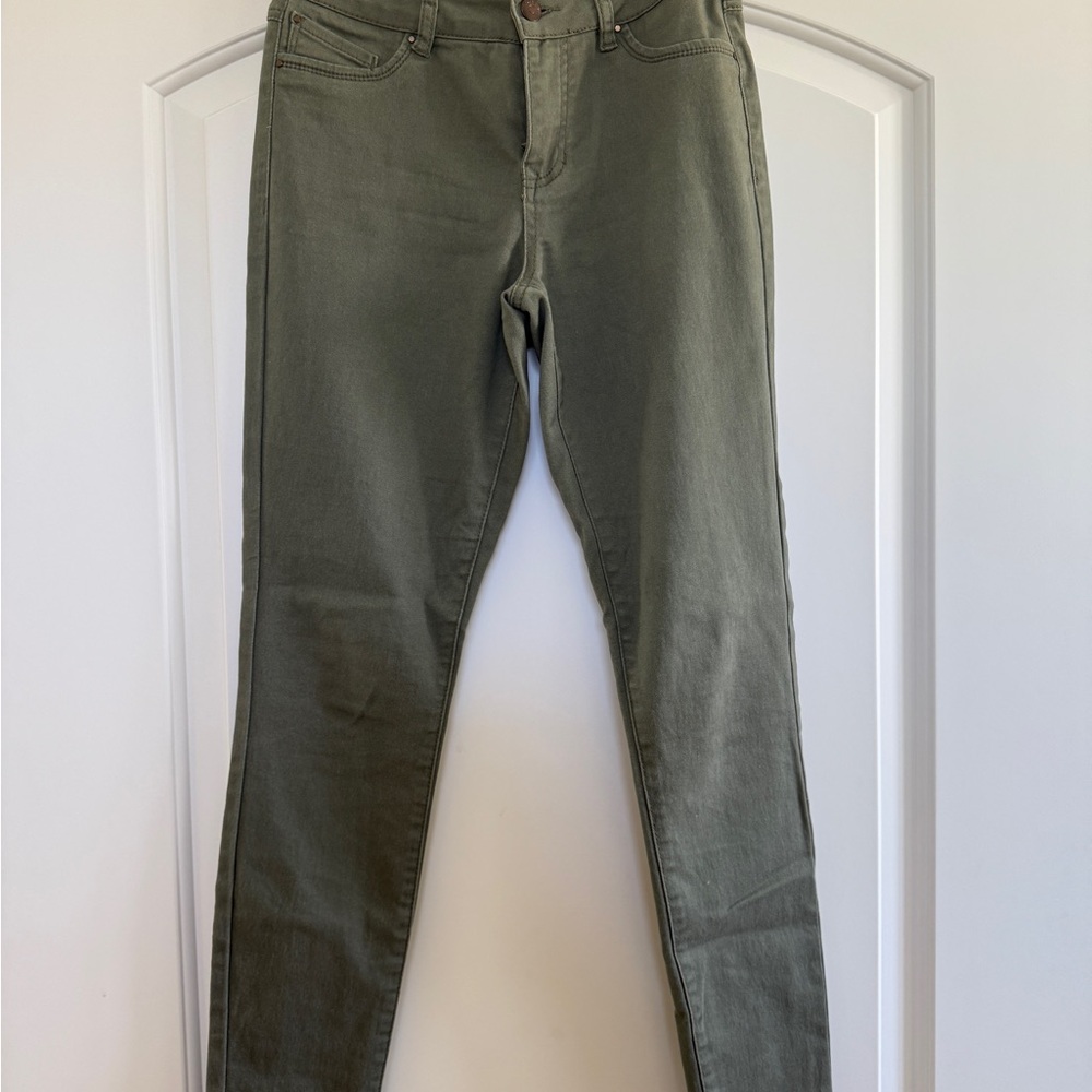 Blue Spice Olive Green Straight Leg Pants